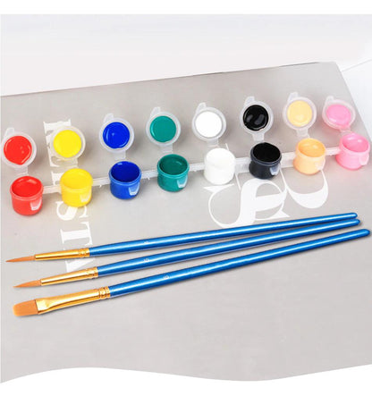 Numbered Canvas Painting Kit for Adults & Kids – Holiday Art Set with Brushes & Paints for Home Decor