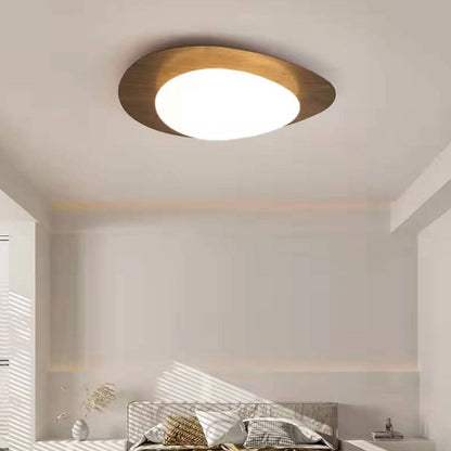 Low-Profile LED Ceiling Fixture with Remote Dimming & Three Color Modes for Bedrooms Hallways Kitchens | Modern Iron Acrylic Overhead Lighti