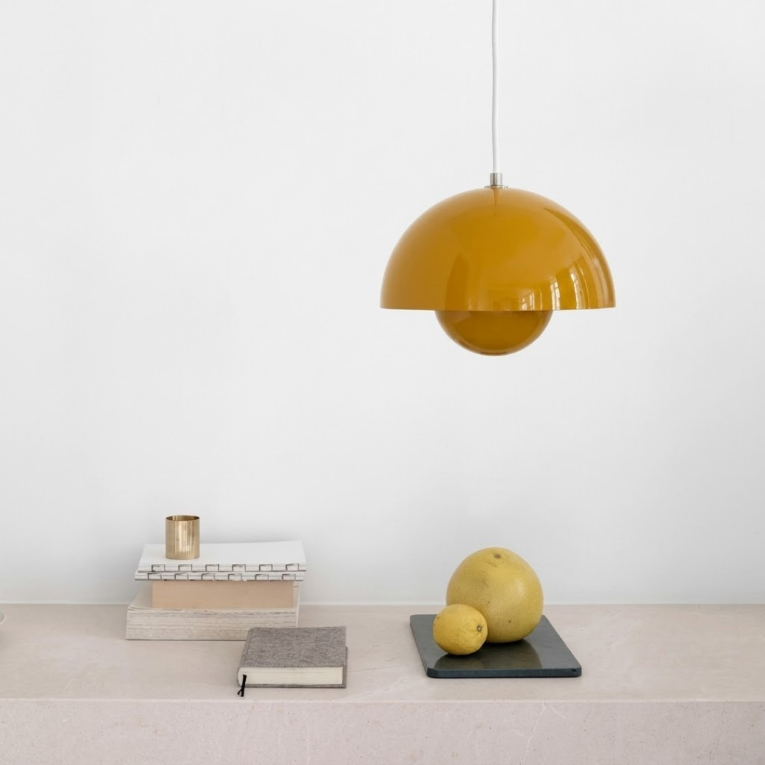 Hanging Planter Light Fixture with Built-In Pot for Indoor Plants & Modern Scandinavian Farmhouse Decor