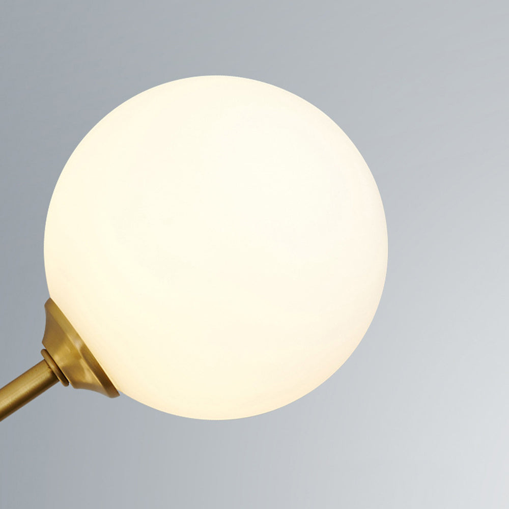 Bubble Glass Pendant Light with Metal Frame for Living Room & Bedroom – Modern Multi-Globe Chandelier for Dining Room & Entryway
