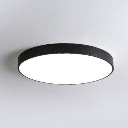 LED Ceiling Light Flush Mount Ultra-Slim Profile 2-Inch Low Profile Round Overhead Lighting Bedroom Modern Minimalist Scandinavian Design