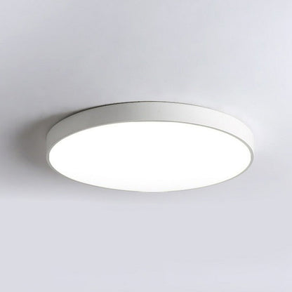 LED Ceiling Light Flush Mount Ultra-Slim Profile 2-Inch Low Profile Round Overhead Lighting Bedroom Modern Minimalist Scandinavian Design