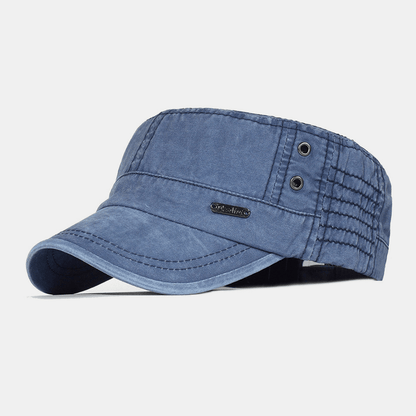 Men's Cotton Cadet Cap – Adjustable Tactical Military Field Hat with Ventilation for Everyday Outdoor Wear