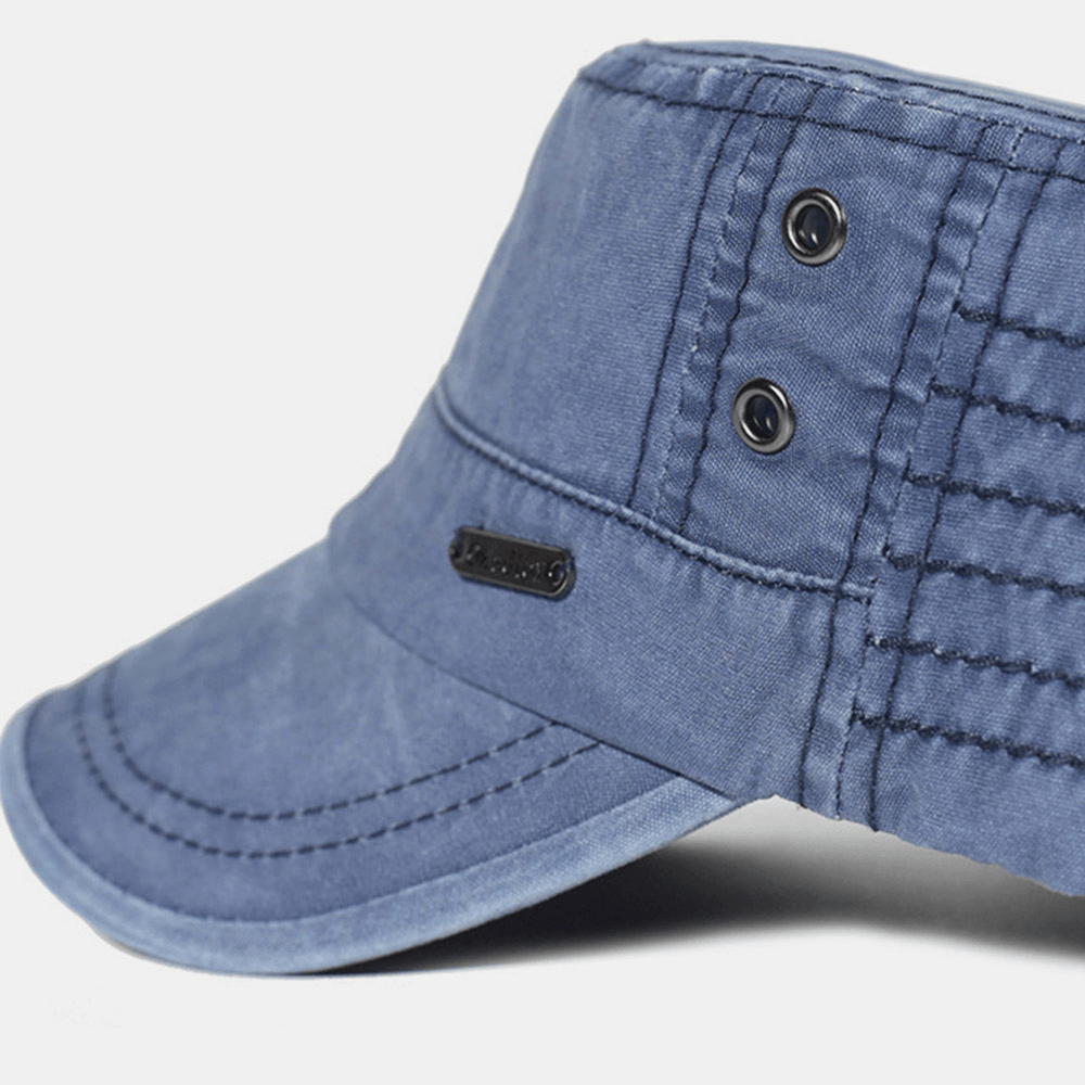 Men's Cotton Cadet Cap – Adjustable Tactical Military Field Hat with Ventilation for Everyday Outdoor Wear