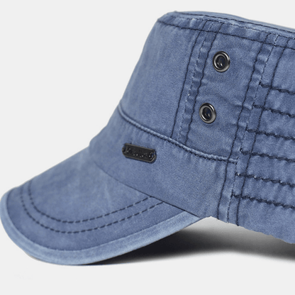 Men's Cotton Cadet Cap – Adjustable Tactical Military Field Hat with Ventilation for Everyday Outdoor Wear