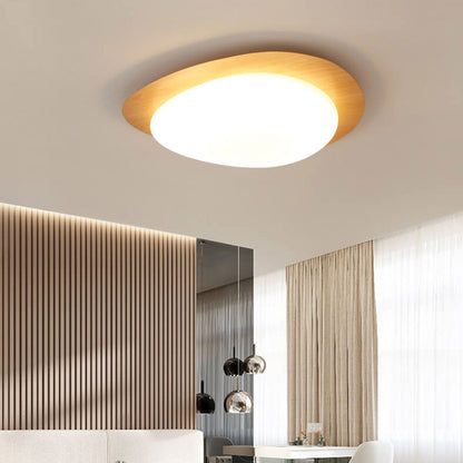 Low-Profile LED Ceiling Fixture with Remote Dimming & Three Color Modes for Bedrooms Hallways Kitchens | Modern Iron Acrylic Overhead Lighti