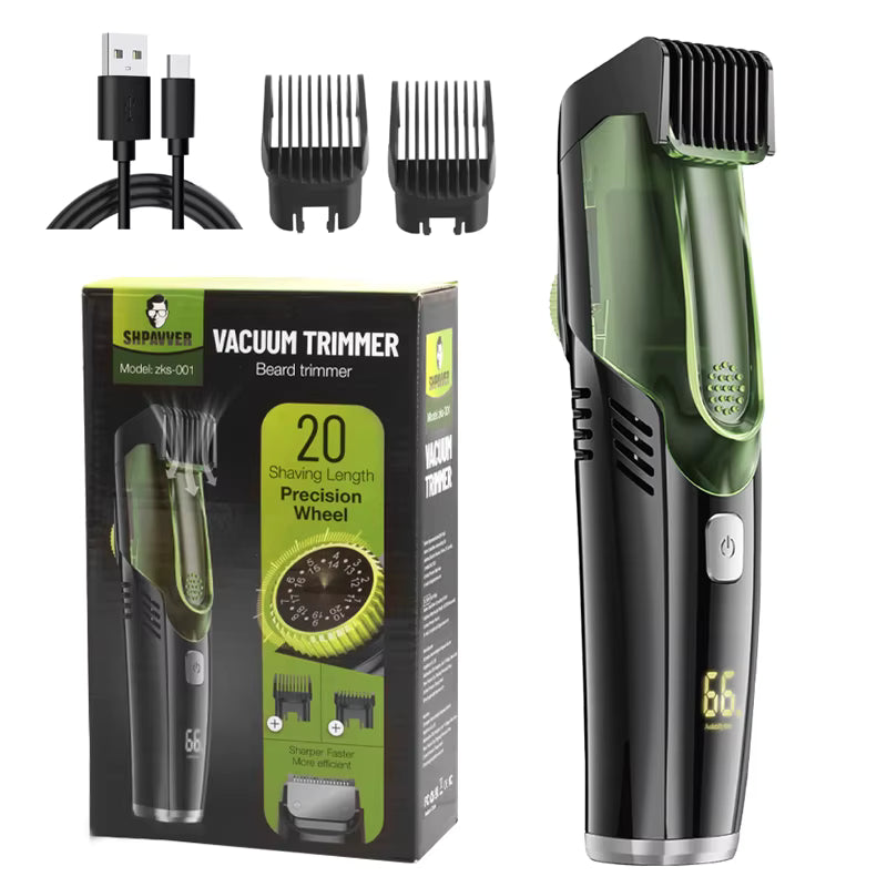 Beard Trimmer Integrated Vacuum 90-Minute Runtime