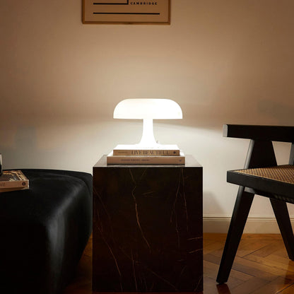 Retro Mushroom Table Lamp with Dimmable LED Warm Light for Bedroom & Living Room Ambiance