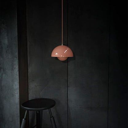 Dome Pendant Light Fixture Single Head Nordic Style Hanging Lamp Adjustable Cable Modern Ceiling Light for Kitchen Island Dining Room