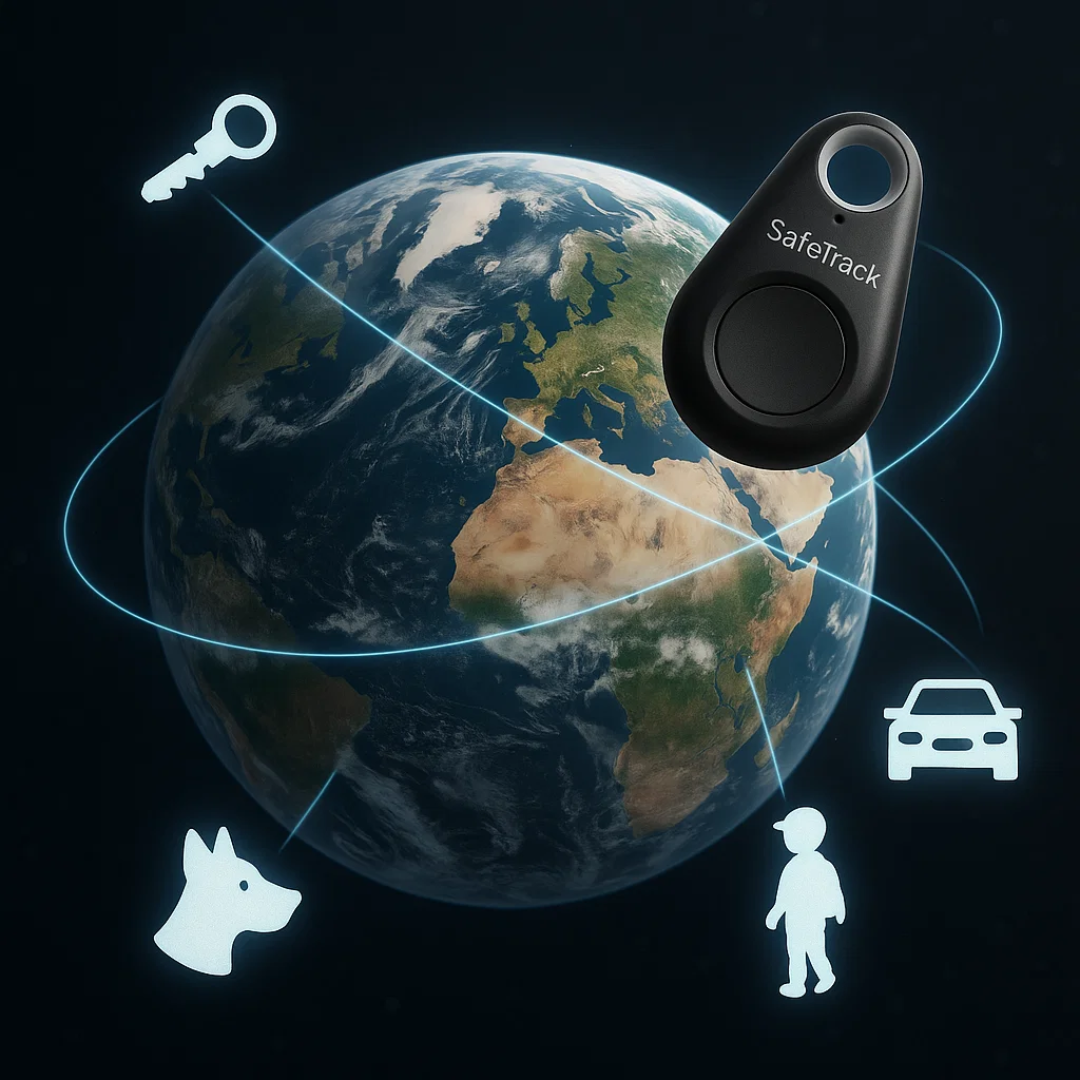 Real-Time GPS Tracker for Kids, Pets & Valuables – Compact Location Device with Geofencing & App Control