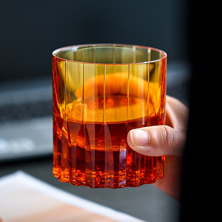 Hand-Cut Crystal Whisky Tumbler with Diamond Facets in Presentation Box for Bourbon, Scotch & Cocktails