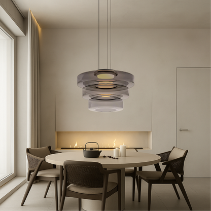 Handcrafted Glass Globe Ceiling Light 18 Inch Green for Dining Room Kitchen Island Modern Minimalist Adjustable Pendant Fixture E27 Socket