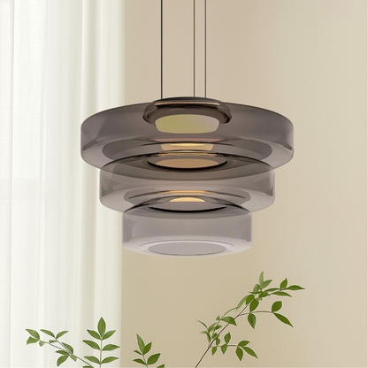 Handcrafted Glass Globe Ceiling Light 18 Inch Green for Dining Room Kitchen Island Modern Minimalist Adjustable Pendant Fixture E27 Socket