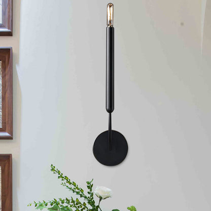 Industrial Tube Wall Sconce Metal Fixture with Exposed Bulb Design for Hallway, Dining Room & Bedroom | Single or Double Light
