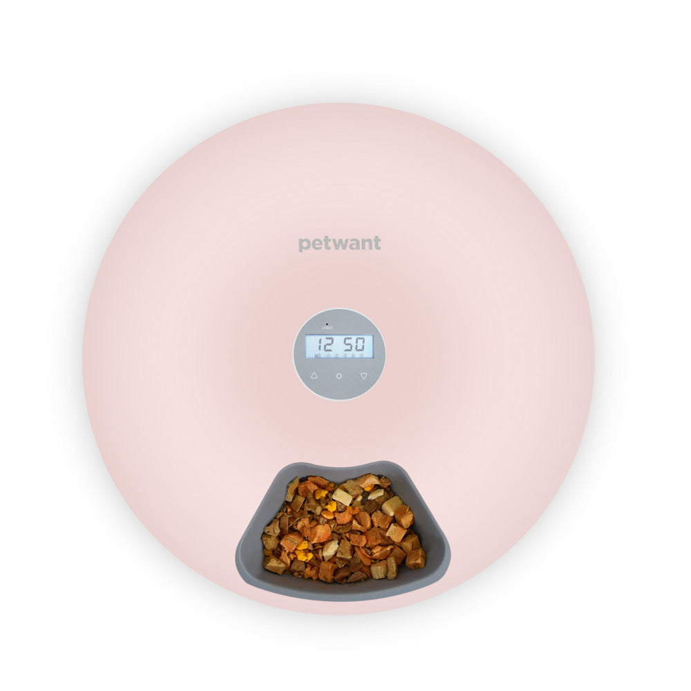 Smart Automatic Feeder | Automatic Pet Feeder with Six Meal Compartments | Convenient Feeding Solution for Cats and Dogs