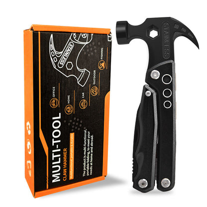 Compact Utility Hammer with 19 Built-In Tools for Home Repair, Camping, DIY Projects & Emergency Kits