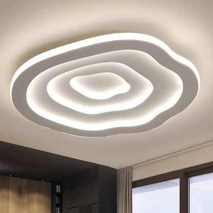 LED Ceiling Light Flush Mount 16"/20"/24" Round White Acrylic Low-Profile Fixture Warm & Cool White for Bedroom Kitchen Living Room Hallway
