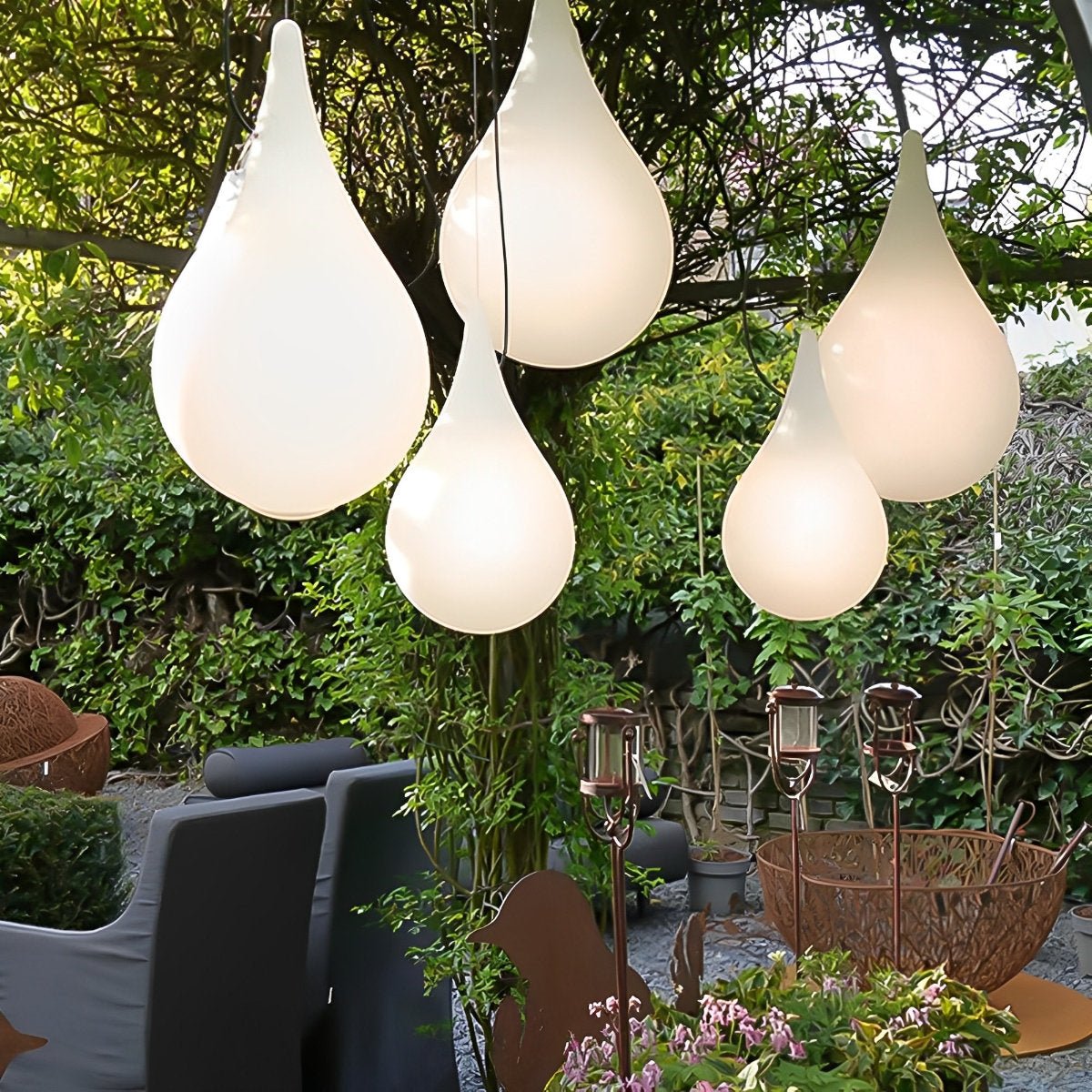 Weatherproof LED Hanging Globe for Deck & Patio – Color-Changing Orb Fixture, 9.4 in Drop Shape with Adjustable Cord, IP65 Rated for Year-Ro