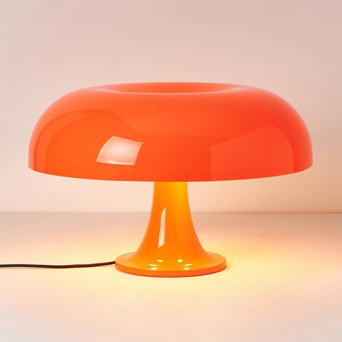 Retro Mushroom Table Lamp with Dimmable LED Warm Light for Bedroom & Living Room Ambiance