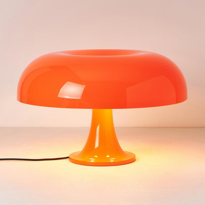 Retro Mushroom Table Lamp with Dimmable LED Warm Light for Bedroom & Living Room Ambiance