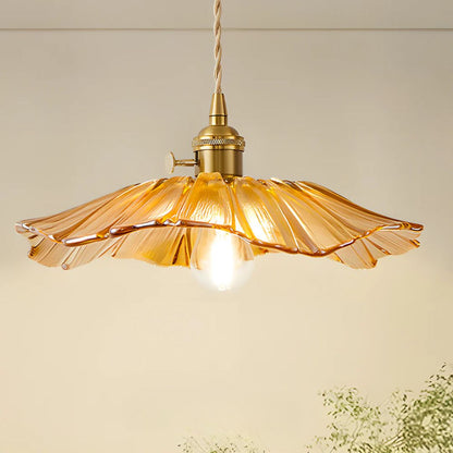 Fluted Glass Drop Ceiling Fixture 11 in Burgundy Shade Gold Hardware E27 Socket for Kitchen Island Entryway Ambient Overhead Illumination