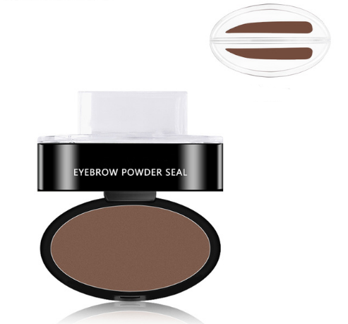 Eyebrow Stamp Kit Powder Stencil for Natural Arches Gray Brown Light Brown 3 Shapes Waterproof Long-Lasting Makeup