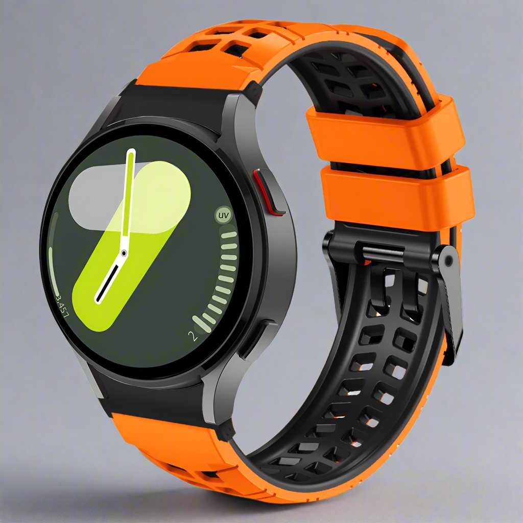 Flexible Silicone Galaxy Watch Ultra Band – Sport Strap for 47mm Ultra, Ultra 2 & 2025 Models – Adjustable Buckle Replacement Wristband