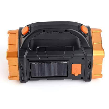 Solar LED Camping Lantern with Power Bank 6 in × 2.8 in Waterproof Emergency Light Strobe Mode Rechargeable Outdoor Torch for Hiking Roadsid