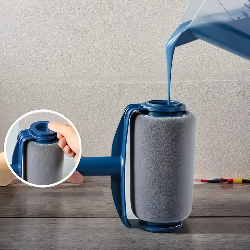 Self-Feeding Wall Applicator with Internal Paint Chamber for Fast, Drip-Free Painting of Rooms, Ceilings & Large Surfaces