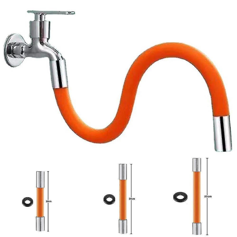 Rotating Faucet Extender with Bendable Silicone Spout for Kitchen & Bathroom Sink – 360° Swivel Tap Extension Adapter for Cleaning, Filling,