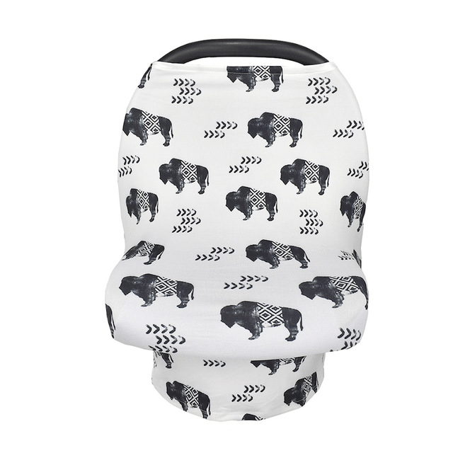 Stretchy Multi-Use Nursing Cover for Breastfeeding Privacy & Infant Car Seat Canopy