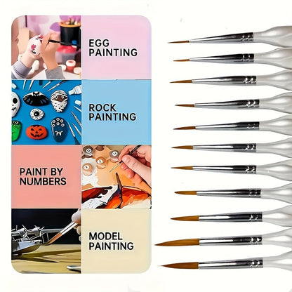 Fine Detail Brush for Painting – Precision Art Brush for Acrylic Oil Watercolor Canvas Work Model Building Miniatures