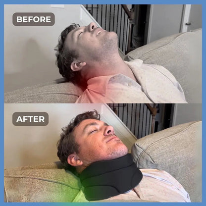 Adjustable Neck Support Brace for Sleep – Snoring Relief & Neck Pain Reduction – Breathable Design for Men & Women – Ergonomic Sleep