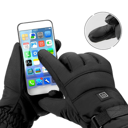 Battery-Powered Winter Gloves with 3-Level Adjustable Hand Warmers for Skiing, Ice Fishing, Snowboarding & Outdoor Work