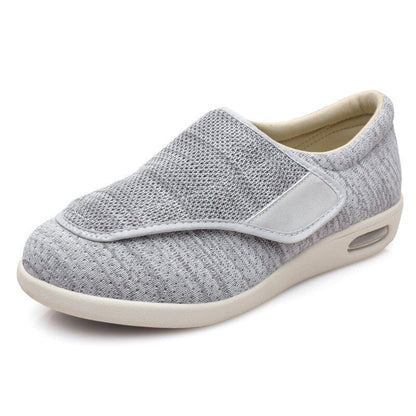Extra-Wide Adjustable Velcro Shoes for Swollen Feet with Memory Foam Insoles – Breathable Diabetic-Friendly Slip-Resistant Sneakers for