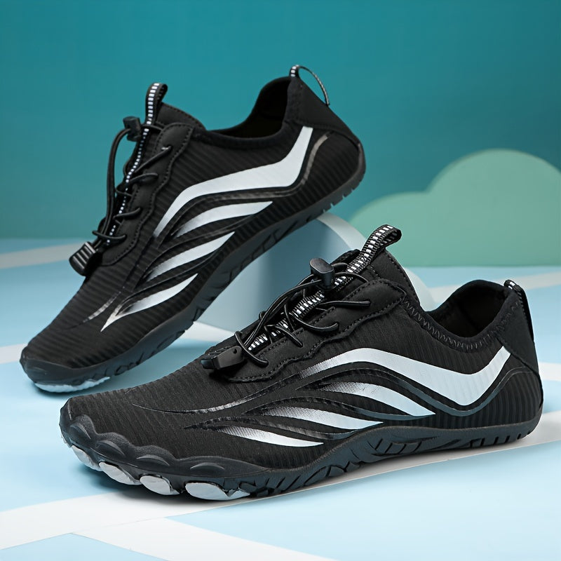 Quick-Dry Water Shoes with Five-Toe Design – Mesh Barefoot Aqua Footwear for Swimming, Hiking & Beach Sports