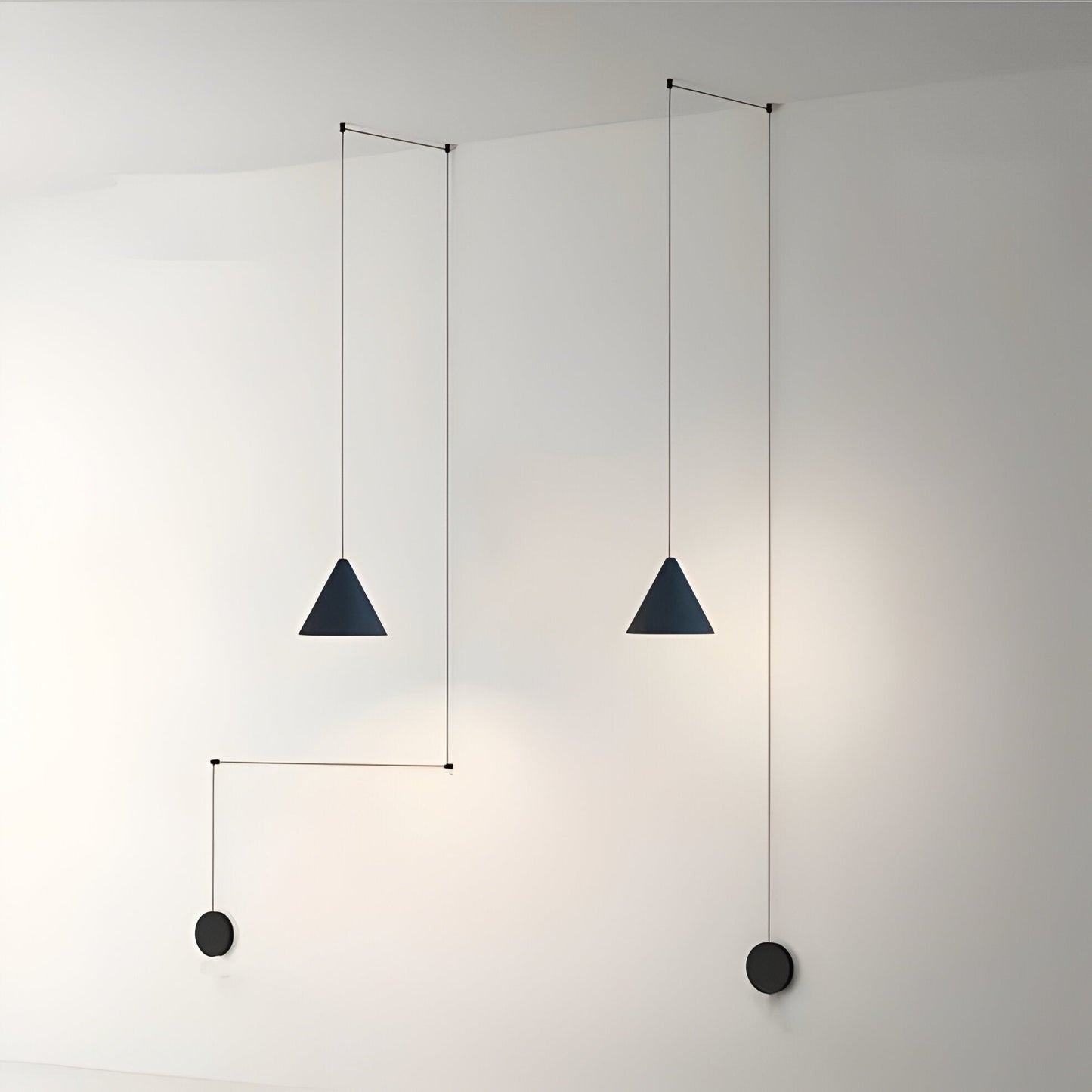 Sleek Silver Pendant Light | Simple Metal Drop Lamp