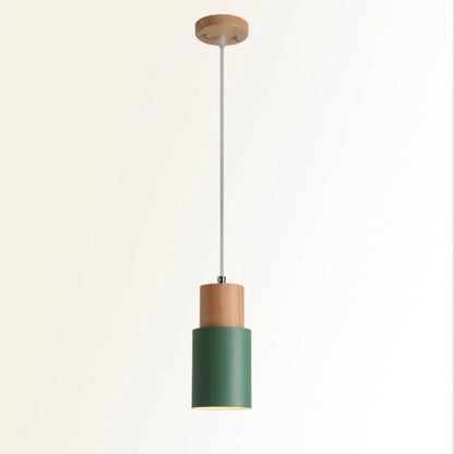 Rustic Chic Metal Wooden Hanging Lamp