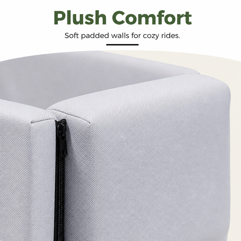 Ortekor Double-Belt Safety & Padded Car Booster Seat (Armrest Console)