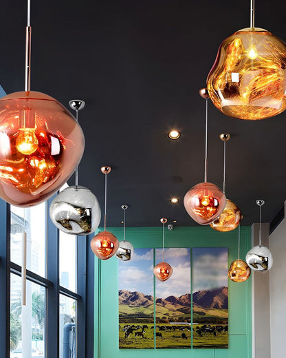 Acrylic Drip Pendant Light 6-15 Inch E27 Socket Warm Glow Adjustable Ceiling Fixture Kitchen Island Dining Table Bedroom Bar Restaurant