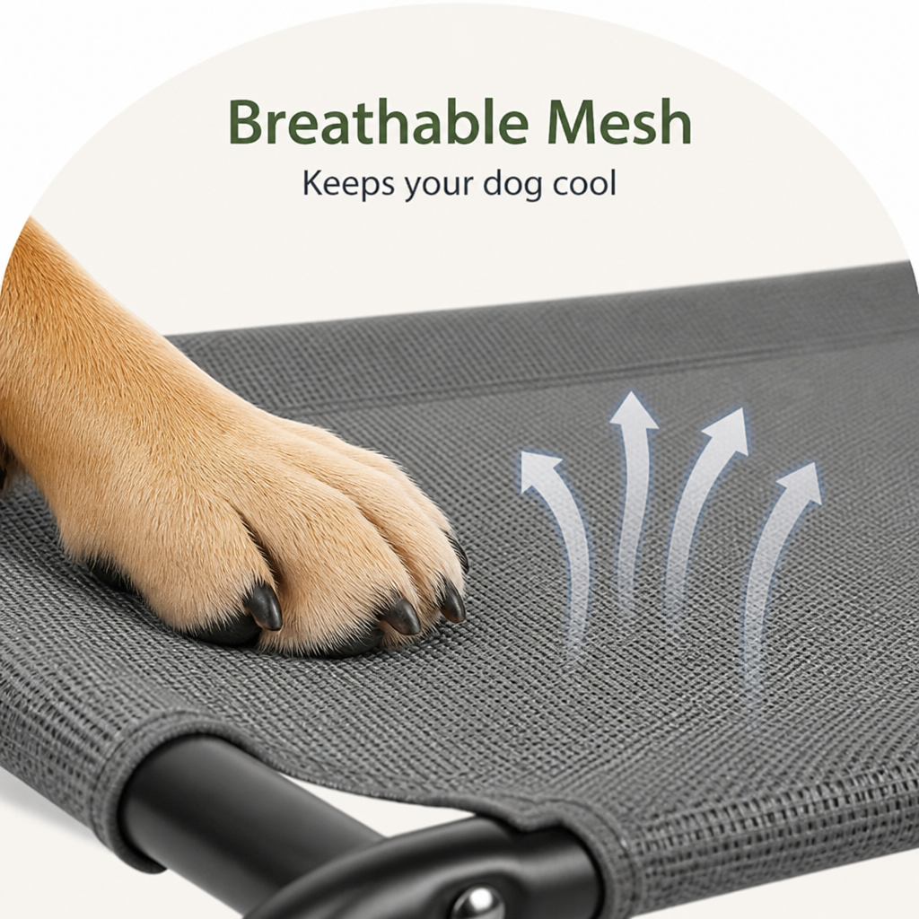 Ortekor Cooling Breathable Mesh Elevated Dog Bed