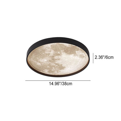 Recessed LED Overhead Fixture 10-22 Inch Diameter 18-48W Three-Color Temperature Control Iron Acrylic Contemporary Low-Profile Hardwired Ins