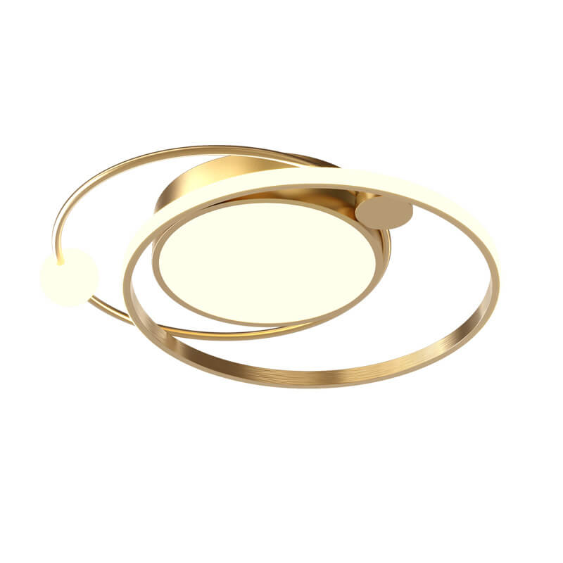 LED Ceiling Light Flush Mount Round Modern Circle Fixture Black White Gold 3000K 5000K for Bedroom Living Room Kitchen
