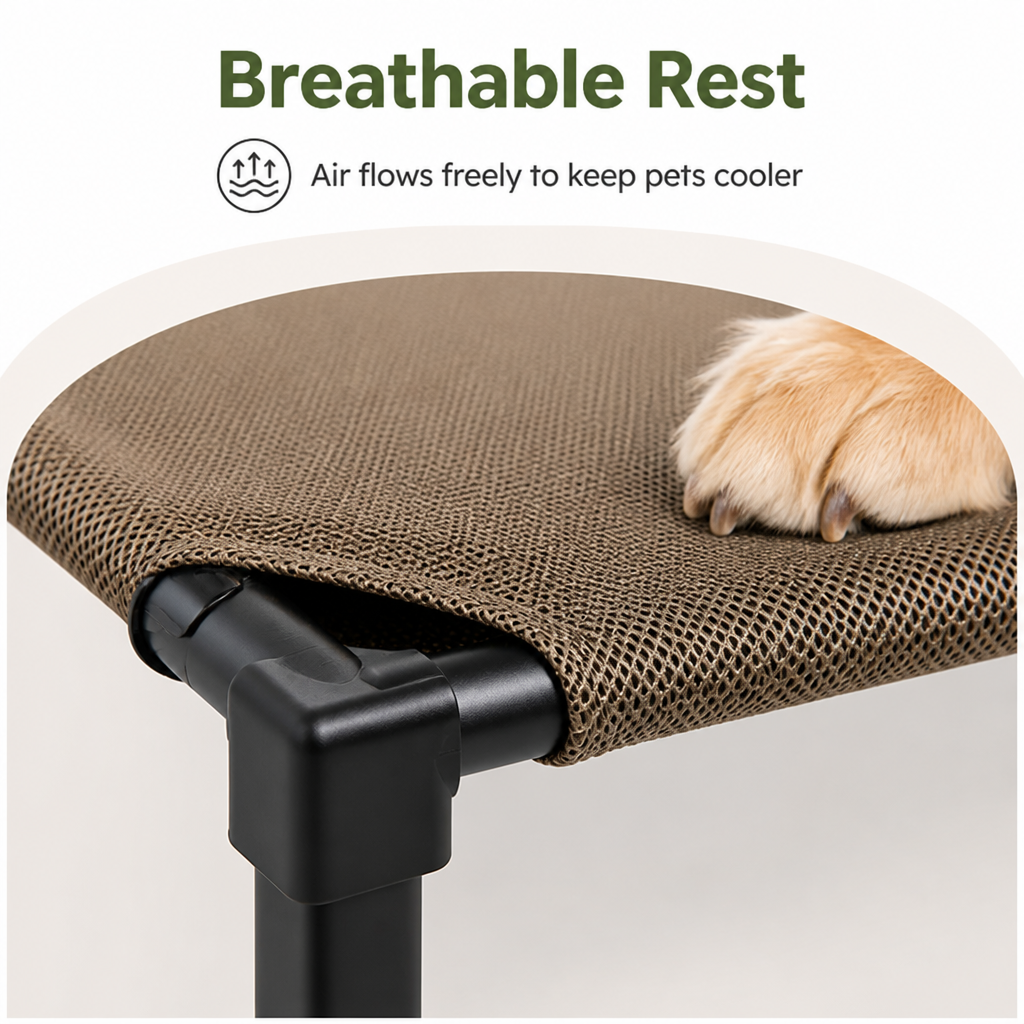 Ortekor Elevated Washable Breathable Mesh Dog Bed