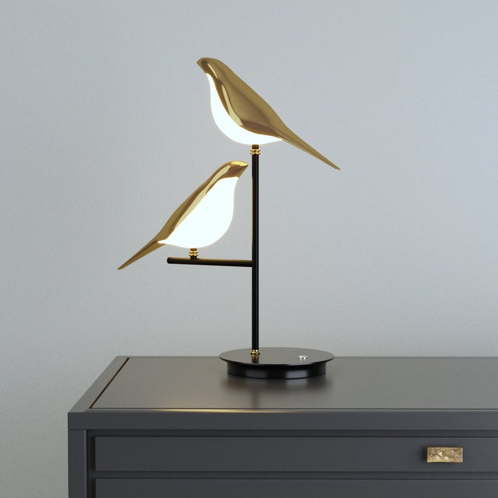 Metal Bird Wall Sconce LED Fixture Gold Decorative Light for Living Room Bedroom Hallway Modern Home Accent Lighting