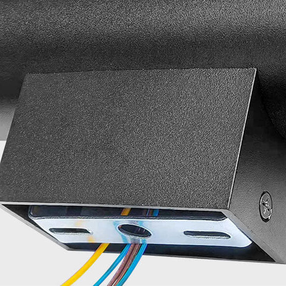 Up-Down LED Wall Light Fixture in Gold, Black or White Aluminum for Hallway, Bedroom & Living Room