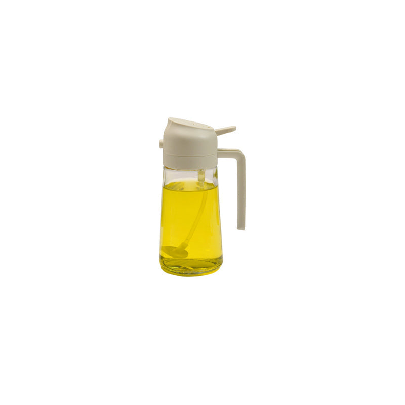 Glass Oil Mister and Pouring Bottle for Cooking – Dual-Function Sprayer with Wide Mouth, 16 oz Capacity – Leak-Proof Kitchen Dispenser for