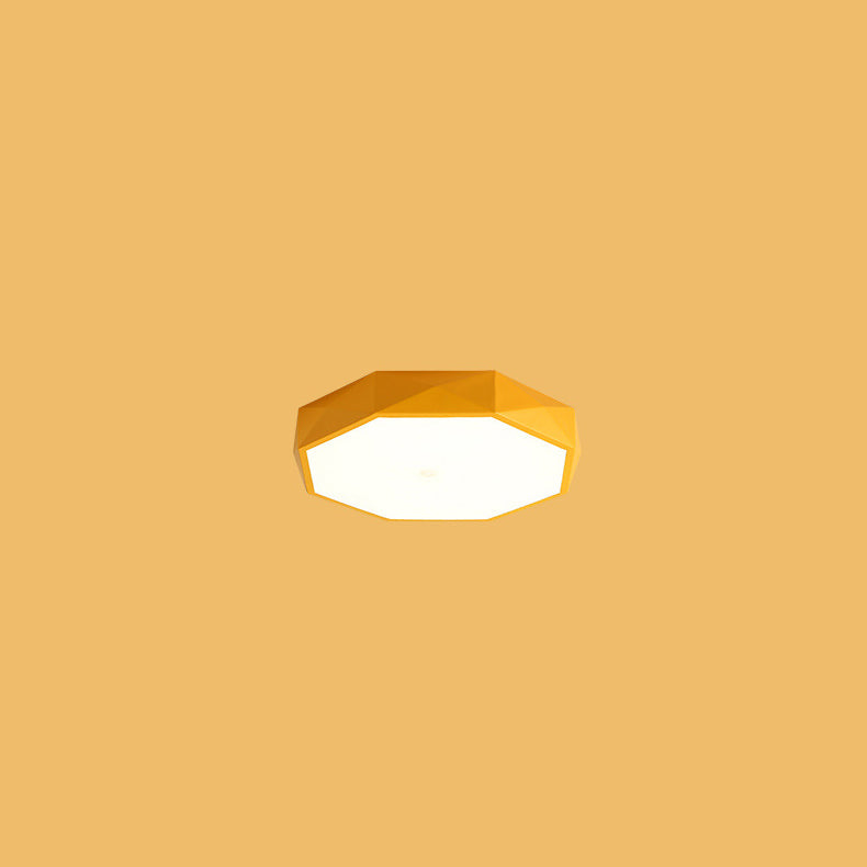 Abstract Scandinavian LED Ceiling Light Flush Mount Minimalist Round Indoor Fixture for Bedroom Living Room Hallway Modern Nordic Style