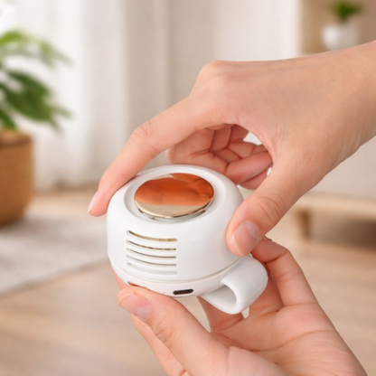 Portable Clip Fan with 360° Airflow – Silent Operation
