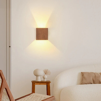 Elegant Cube | Wall Light Sconce with Integrated LED | Modern Iron Design for Cozy Ambiance
